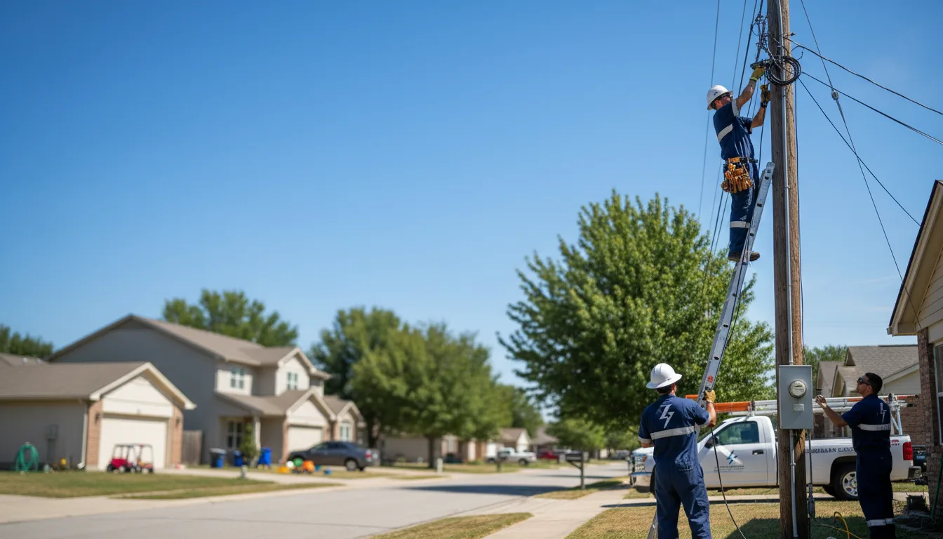Residential electrician providing installation services in Cummings, ND